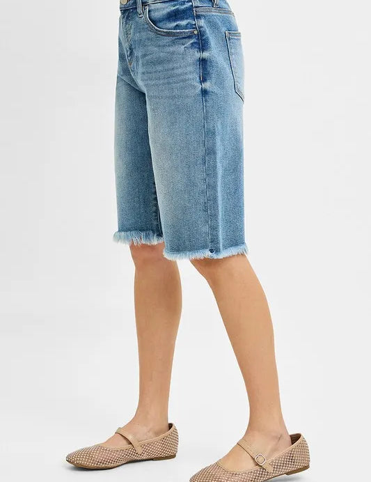 RISEN Tummy Control Mid Rise Fit Bermuda | Daverri Fashions