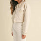 MABLE Embroidered Quilted Cropped Jacket
