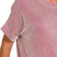 Zenana Corded Rib Short Sleeve T-Shirt