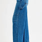 RISEN Full Size High Rise Wide Leg Patch Detailed Jeans Plus Size - DAVERRI FASHIONS