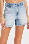 Risen Full Size High Rise Denim Shorts - DAVERRI FASHIONS