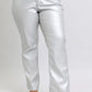 Judy Blue Full Size High Waist Silver Faux Leather Pants Plus Size Pants