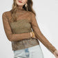 Umgee Nylon Lace Mesh Long Sleeve Top - DAVERRI FASHIONS