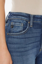 Kancan Raw Hem High Waist Cropped Jeans | Jeans Daverri Fashions