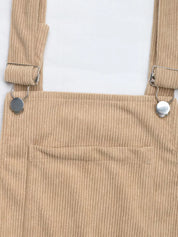 Casual Corduroy Overall Dress | Overall Dresses Daverri Fashions