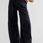 Raw Hem Wide Leg Jeans with Pockets - DAVERRI FASHIONS