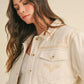 MABLE Embroidered Quilted Cropped Jacket