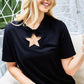 BiBi Star Cutout Short Sleeve T-Shirt T-Shirts