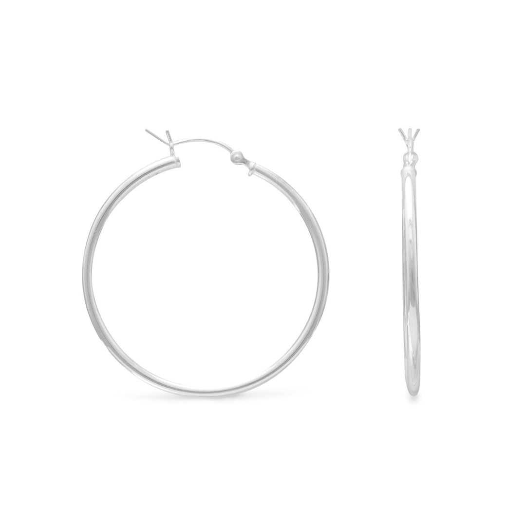 2mm x 35mm Click Hoop Earrings Default Title Earrings