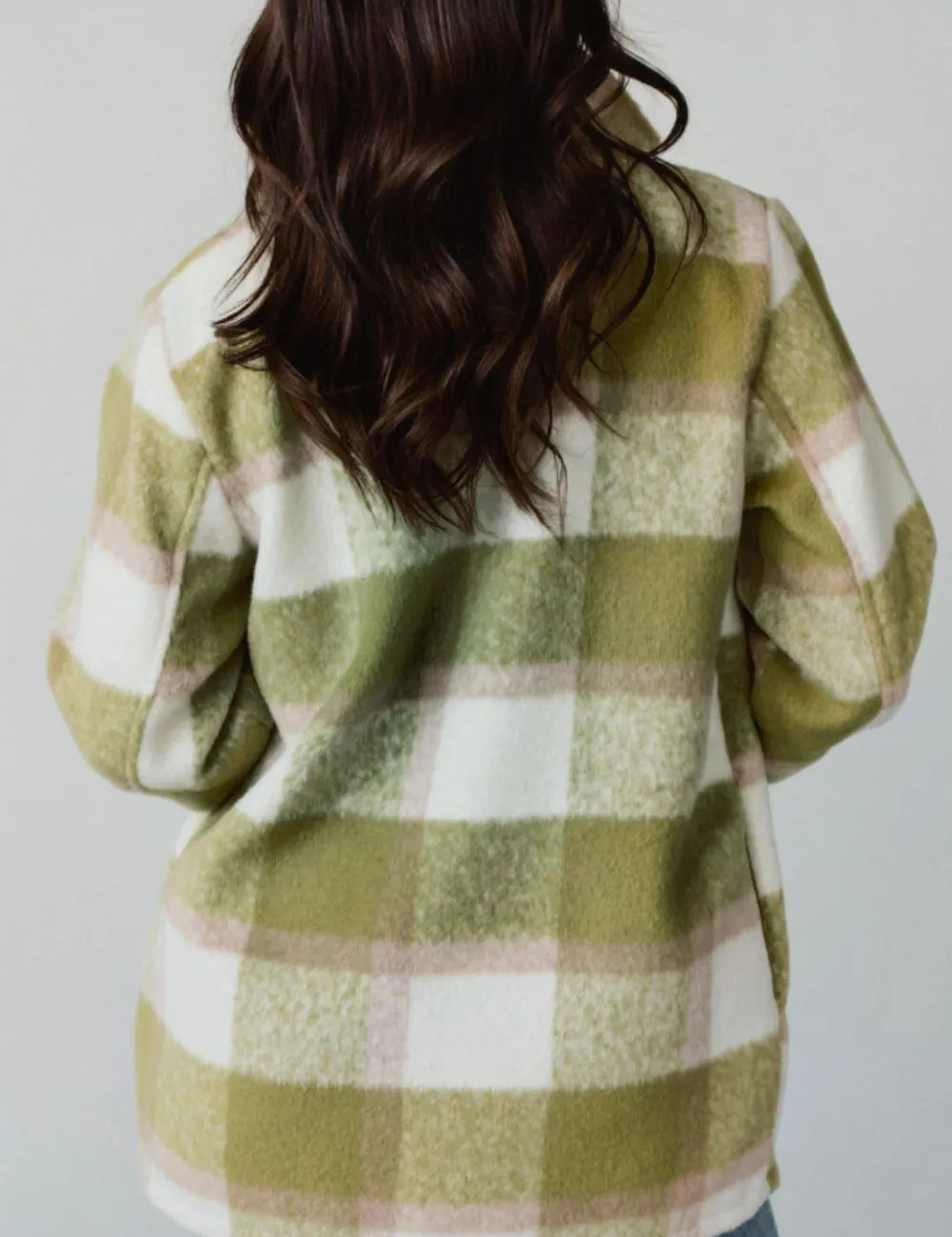 Pocketed Plaid Collared Neck Shacket | Shackets Daverri Fashions