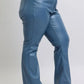 Judy Blue Full Size High Waist Tummy Control Faux Leather Bootcut Pants Plus Size