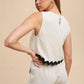 Annie Wear Ric Rac Trim Detailed Top & Shorts Set