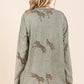Mittoshop Mineral Wash Cheetah Print Long Sleeve Top - DAVERRI FASHIONS
