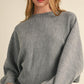 Mable Round Neck Dolman Sleeve Cropped Sweater - DAVERRI FASHIONS