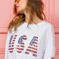 BiBi American Flag USA and Star Sequin Sweatshirt Sweatshirts
