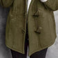 Full Size Cozy Sherpa Lined Toggle Coat with Hood Plus Size - DAVERRI FASHIONS