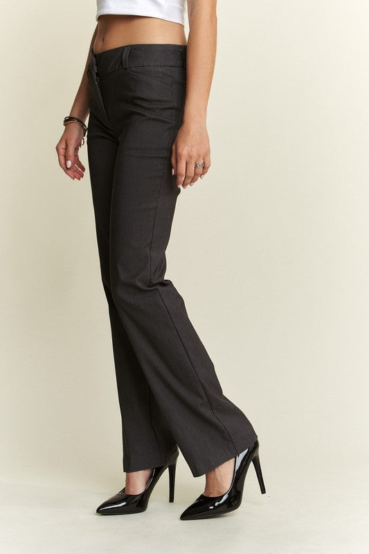 ADORA Regular Rise Slim Bootcut Pants Pants