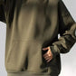 Kangaroo Pocket Long Sleeve Hoodie - DAVERRI FASHIONS