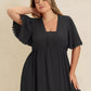 Plus Size Boho Ruffled Maxi Dress with Flutter Sleeves - DAVERRI FASHIONS