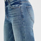 RISEN Full Size Tummy Control High Rise Wide Adjustable Waist Band Jeans Plus Size Jeans