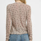 Umgee Bow Print Lightweight Knit Top