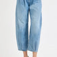 RISEN Full Size Mid Rise Fit Crop Wide Volume Leg Jeans Plus Size MEDIUM Jeans