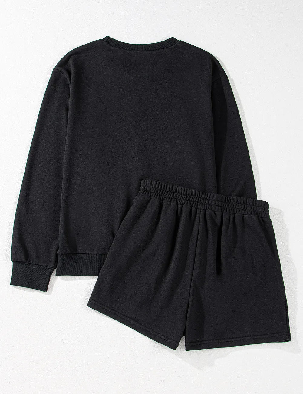 GAME DAY Football Round Neck Long Sleeve Top and Shorts Set | Loungewear Sets Daverri Fashions