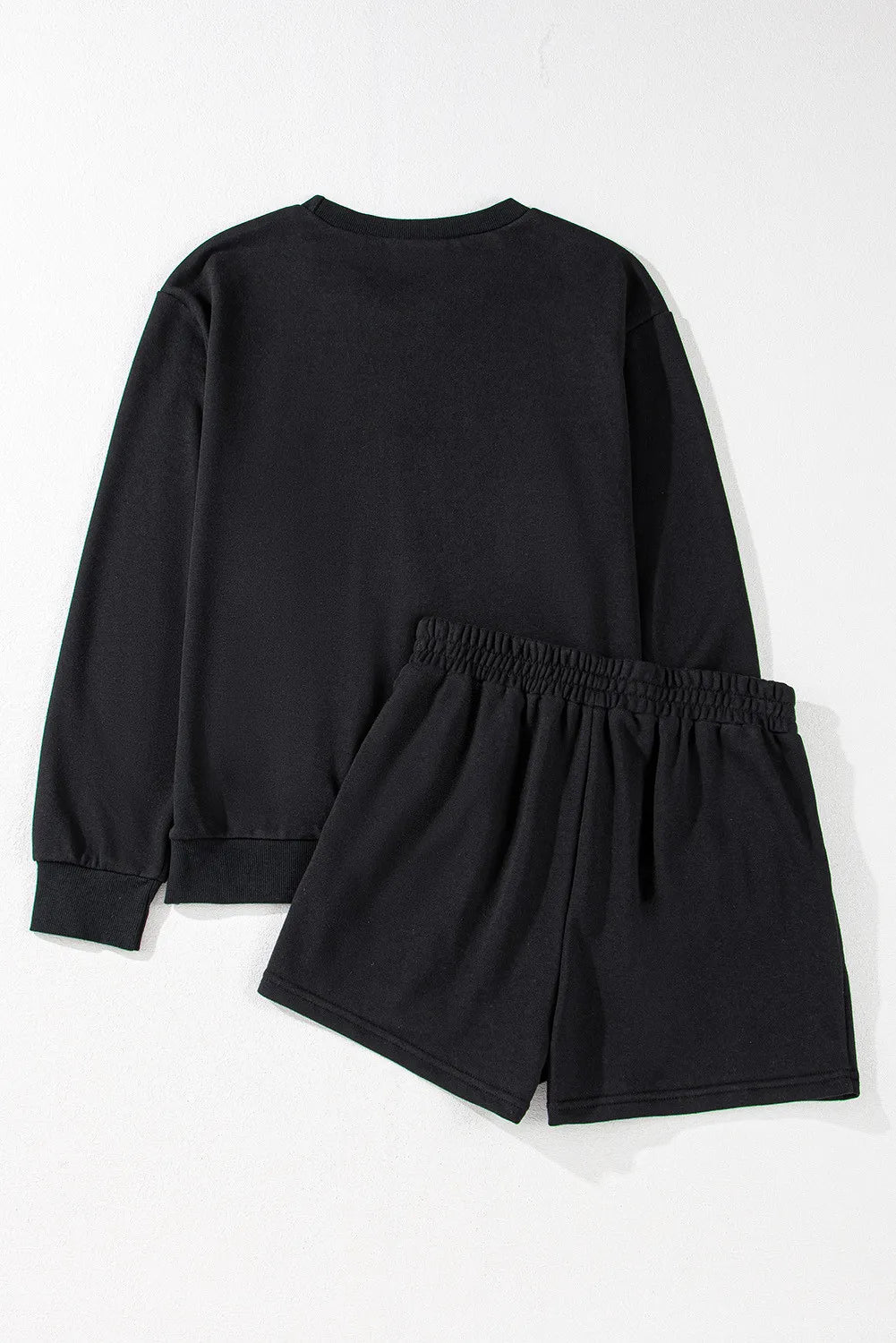 GAME DAY Football Round Neck Long Sleeve Top and Shorts Set | Loungewear Sets Daverri Fashions