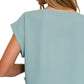 Zenana Heavy Woven Span Crop Tee & Skirt Set Outfit Sets