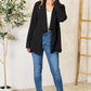 Heimish Full Size Open Front Long Sleeve Blazer - DAVERRI FASHIONS