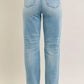 Judy Blue Full Size High Waist Rigid Magic Star Shaped Destroy 90's Straight Jeans Plus Size - DAVERRI FASHIONS