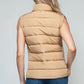 Snobbish Zip Up Turtleneck Vest with Pockets Vest Jackets