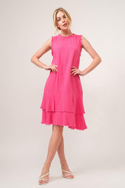 And The Why Washed Fringe Detail Tiered Dress | Daverri Fashions