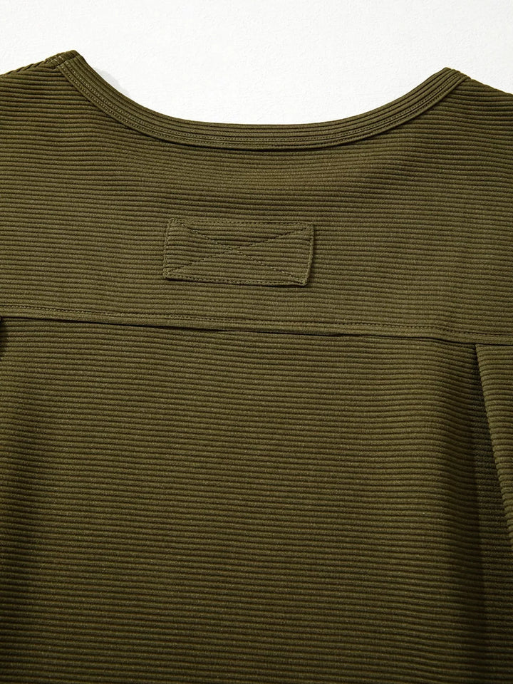 Ribbed Knit Oversized Sweatshirt | Sweatshirts Daverri Fashions