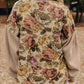 Floral Waffle Knit Patchwork Chest Pockets Buttoned Jacket - DAVERRI FASHIONS