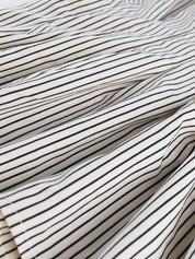 Striped Short Sleeve Button-Up Shirt | Daverri Fashions