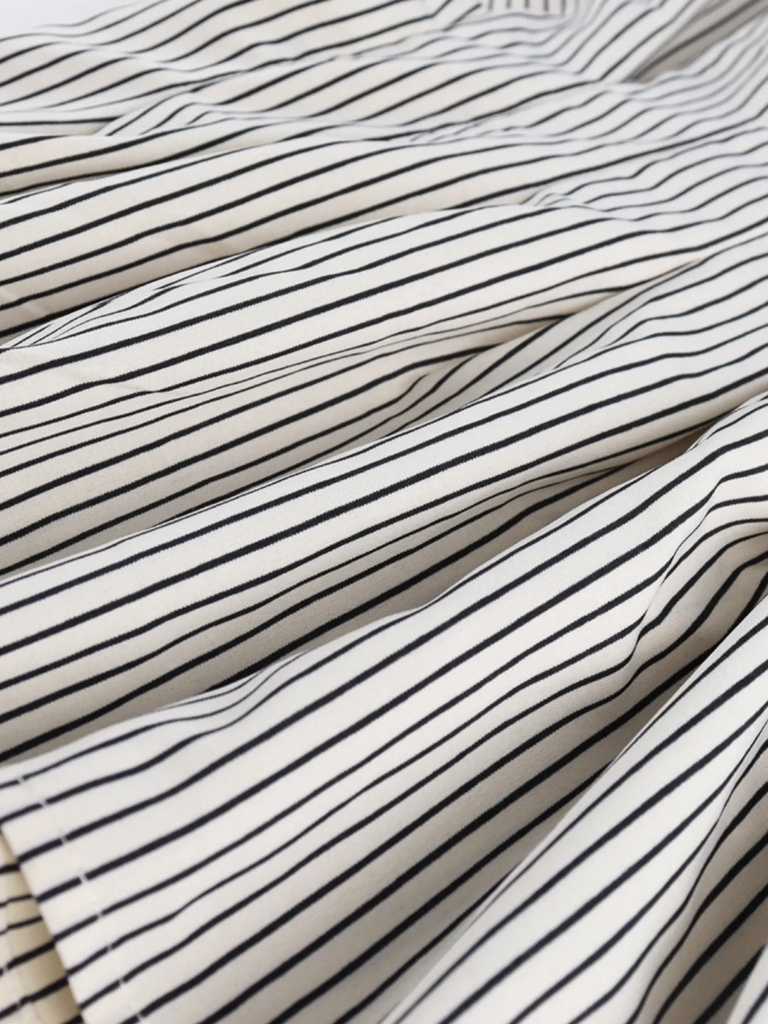 Striped Short Sleeve Button-Up Shirt | Daverri Fashions