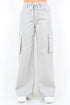 American Bazi Drawstring Wide Leg Cargo Pants - DAVERRI FASHIONS