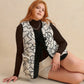Plus Size Tied Sherpa Vest Coat with Pockets - DAVERRI FASHIONS
