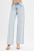 RISEN Full Size High Rise Wide Leg Jeans Plus Size LIGHT Jeans