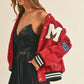 MABLE M Bomber Varsity Jacket with Patch Detail