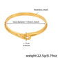 18K Gold-Plated Zircon Bracelet - DAVERRI FASHIONS