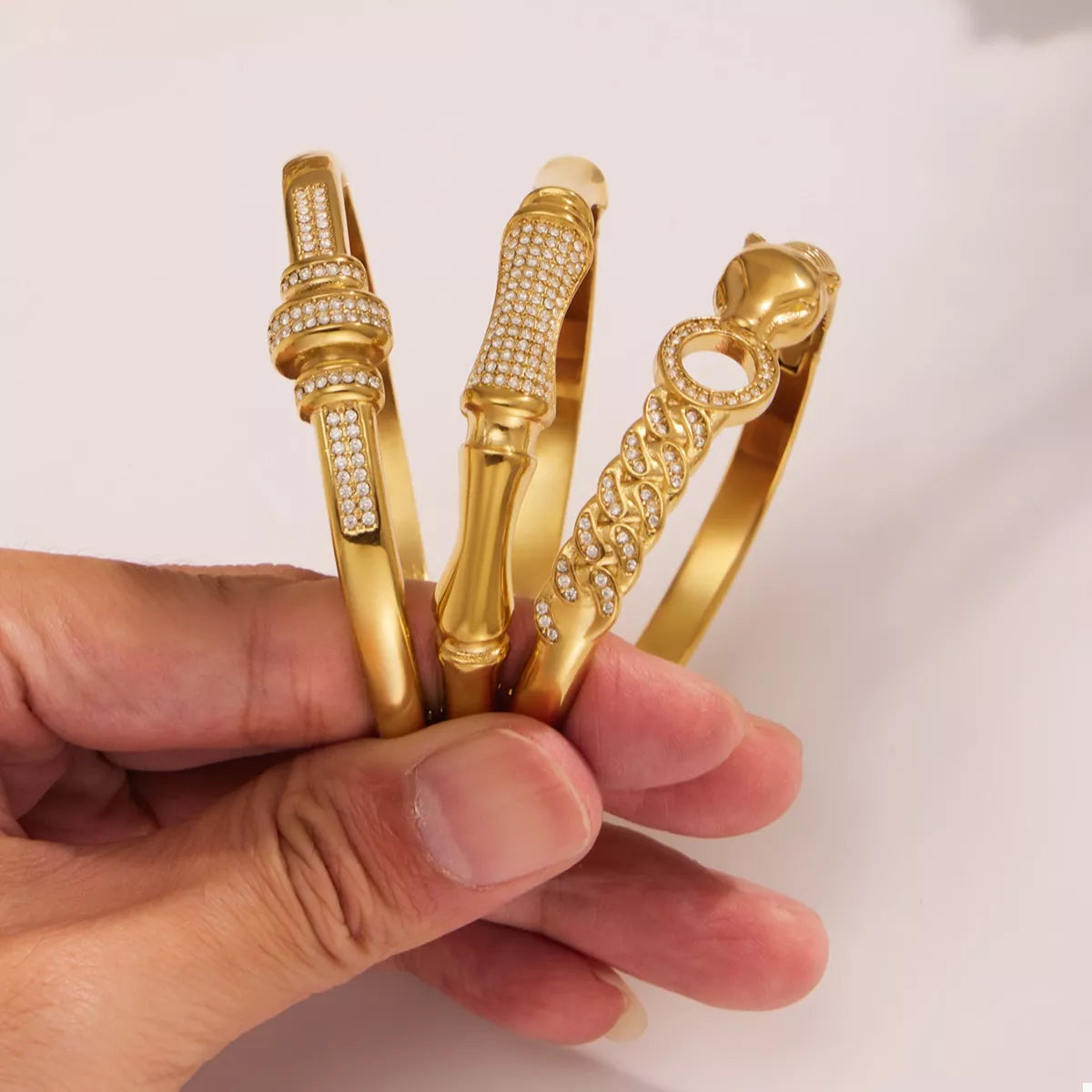 18K Gold-Plated Zircon Bracelet | Bracelets Daverri Fashions