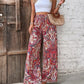 Printed Wide Leg Pants - DAVERRI FASHIONS