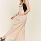 ADORA Knotted Wide Strap Wide Leg Overalls