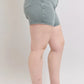 Judy Blue Full Size Hw Garment Dyed & Back Pkt Embroidery Shorts Plus Size