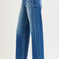 RISEN Full Size Slouchy Baggy Jeans Pocket Side Seam Detail Plus Size - DAVERRI FASHIONS