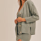 MABLE 3 Pieces Sweater Set with Crop Cami, Mini Skirt, Cardigan Skirt Sets