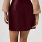 Buttoned High Rise Mini Skirt - DAVERRI FASHIONS