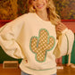 BiBi Cactus Embroidered Fleece Sweatshirt - DAVERRI FASHIONS